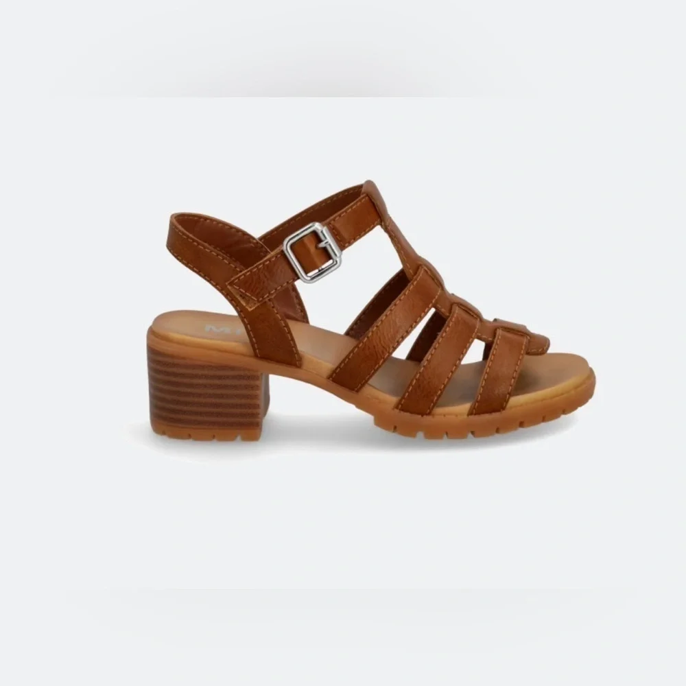 NEW MIA Kids Cognac Heeled Sandals